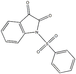 1-(Phenylsulfonyl)-2,3-dihydro-1H-indole-2,3-dione 结构式