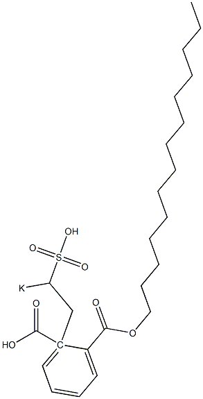 Phthalic acid 1-tetradecyl 2-(2-potassiosulfoethyl) ester 结构式