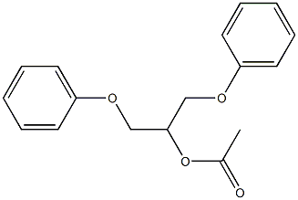 Acetic acid 1-(phenoxymethyl)-2-(phenoxy)ethyl ester 结构式