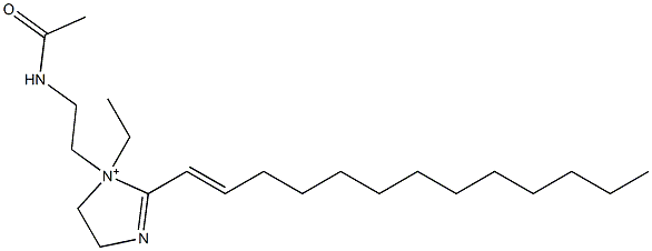 1-[2-(Acetylamino)ethyl]-1-ethyl-2-(1-tridecenyl)-2-imidazoline-1-ium 结构式