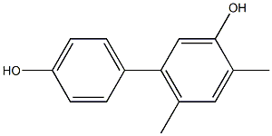 4,6-Dimethyl-1,1'-biphenyl-3,4'-diol 结构式