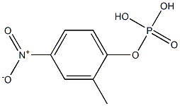 Phosphoric acid methyl(4-nitrophenyl) ester 结构式