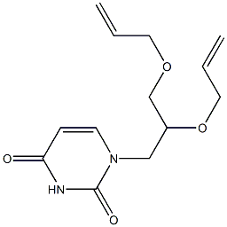 1-[2,3-Bis(2-propenyloxy)propyl]uracil 结构式