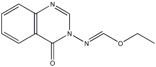 3-[(Ethoxymethylene)amino]quinazolin-4(3H)-one 结构式