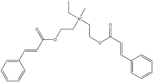 Bis[2-(cinnamoyloxy)ethyl](methyl)ethylaminium 结构式