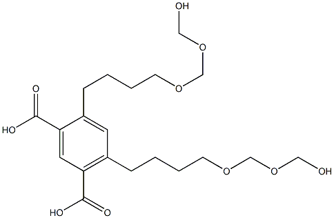 4,6-Bis(8-hydroxy-5,7-dioxaoctan-1-yl)isophthalic acid 结构式
