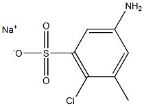 3-Amino-6-chloro-5-methylbenzenesulfonic acid sodium salt 结构式