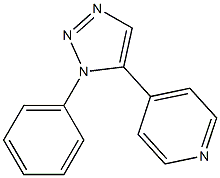 1-Phenyl-5-(4-pyridyl)-1H-1,2,3-triazole 结构式