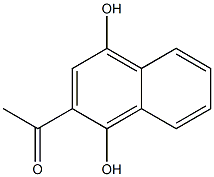 1-(1,4-Dihydroxy-2-naphtyl)ethanone 结构式