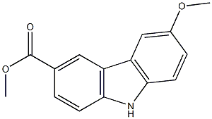 6-Methoxy-9H-carbazole-3-carboxylic acid methyl ester 结构式