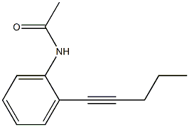 N-[2-(1-Pentynyl)phenyl]acetamide 结构式