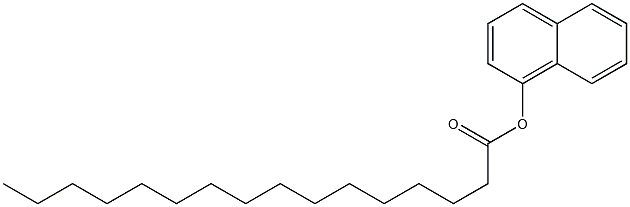 Palmitic acid 1-naphtyl ester 结构式