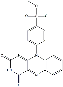 4-[(2,3,4,10-Tetrahydro-2,4-dioxopyrimido[4,5-b]quinoxalin)-10-yl]benzenesulfonic acid methyl ester 结构式