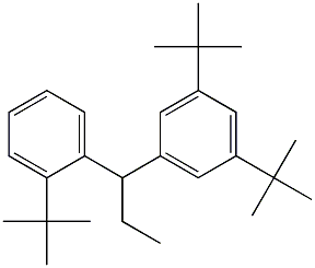 1-(3,5-Di-tert-butylphenyl)-1-(2-tert-butylphenyl)propane 结构式