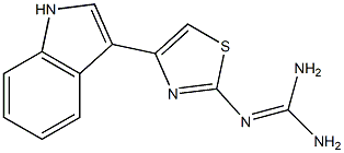 2-[4-(1H-Indole-3-yl)-2-thiazolyl]guanidine 结构式