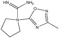 N2-(3-Methyl-1,2,4-oxadiazole-5-yl)-1-pyrrolidinecarboxamidine 结构式