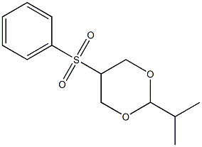 2-Isopropyl-5-(phenylsulfonyl)-1,3-dioxane 结构式