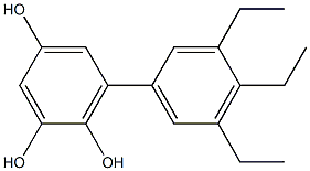 6-(3,4,5-Triethylphenyl)benzene-1,2,4-triol 结构式