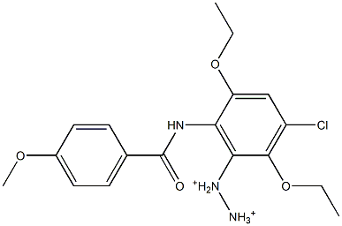 4-Methoxy-2',5'-diethoxy-4'-chloro-6'-diazoniobenzanilide 结构式