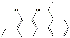 3-(2-Ethylphenyl)-6-ethylbenzene-1,2-diol 结构式