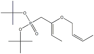 [2-[(Z)-2-Butenyloxy]-2-butenyl]phosphonic acid di-tert-butyl ester 结构式