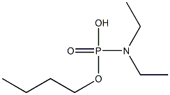 N,N-Diethylamidophosphoric acid hydrogen butyl ester 结构式