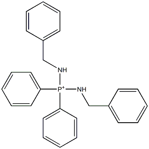 Diphenylbis(benzylamino)phosphonium 结构式