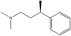 [R,(-)]-N,N-Dimethyl-3-phenyl-1-butanamine 结构式
