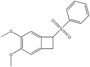 1,2-Dihydro-4,5-dimethoxy-1-phenylsulfonylbenzocyclobutene 结构式