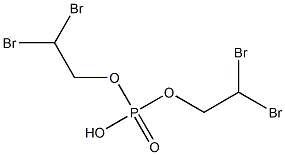 Phosphoric acid hydrogen bis(2,2-dibromoethyl) ester 结构式