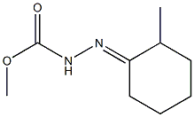 2-(2-Methylcyclohexylidene)hydrazinecarboxylic acid methyl ester 结构式