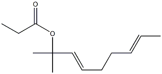 Propionic acid 1,1-dimethyl-2,6-octadienyl ester 结构式