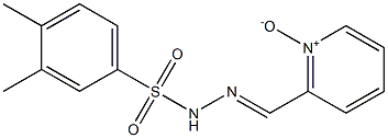 2-[[2-[(3,4-Dimethylphenyl)sulfonyl]hydrazono]methyl]pyridine 1-oxide 结构式