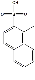 1,6-Dimethyl-2-naphthalenesulfonic acid 结构式