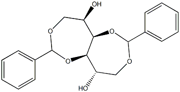 1-O,4-O:3-O,6-O-Dibenzylidene-D-glucitol 结构式