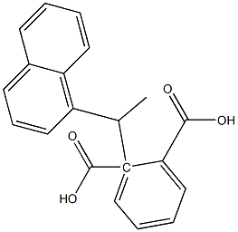 (-)-Phthalic acid hydrogen 1-[(R)-1-(1-naphtyl)ethyl] ester 结构式