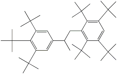 1-(2,3,5,6-Tetra-tert-butylphenyl)-2-(3,4,5-tri-tert-butylphenyl)propane 结构式