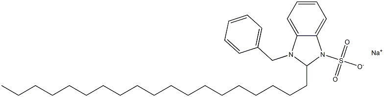 1-Benzyl-2,3-dihydro-2-nonadecyl-1H-benzimidazole-3-sulfonic acid sodium salt 结构式