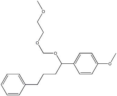 1-Methoxy-4-[1-[(2-methoxyethoxy)methoxy]-4-phenylbutyl]benzene 结构式