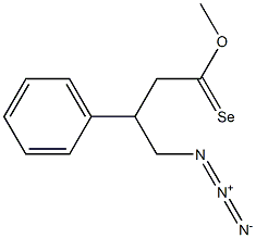 4-Azido-3-phenylselenobutanoic acid methyl ester 结构式