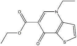 4-Ethyl-7-oxothieno[3,2-b]pyridine-6-carboxylic acid ethyl ester 结构式