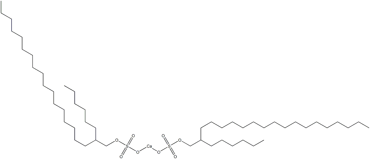 Bis(2-hexylnonadecyloxysulfonyloxy)calcium 结构式