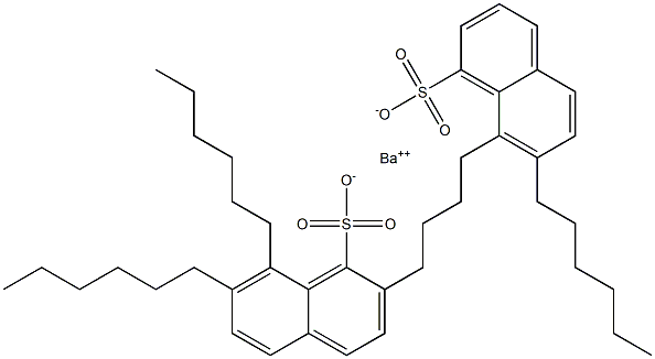 Bis(7,8-dihexyl-1-naphthalenesulfonic acid)barium salt 结构式