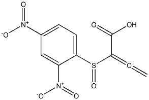 2-[(2,4-Dinitrophenyl)sulfinyl]-2,3-butadienoic acid 结构式