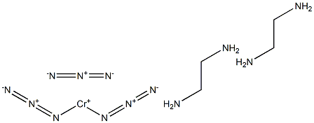 cis-Diazidobis(ethylenediamine)chromium(3+) azide 结构式