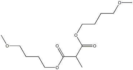 Ethane-1,1-dicarboxylic acid bis(4-methoxybutyl) ester 结构式