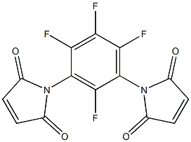 1,1'-(2,4,5,6-Tetrafluoro-1,3-phenylene)bis(1H-pyrrole-2,5-dione) 结构式