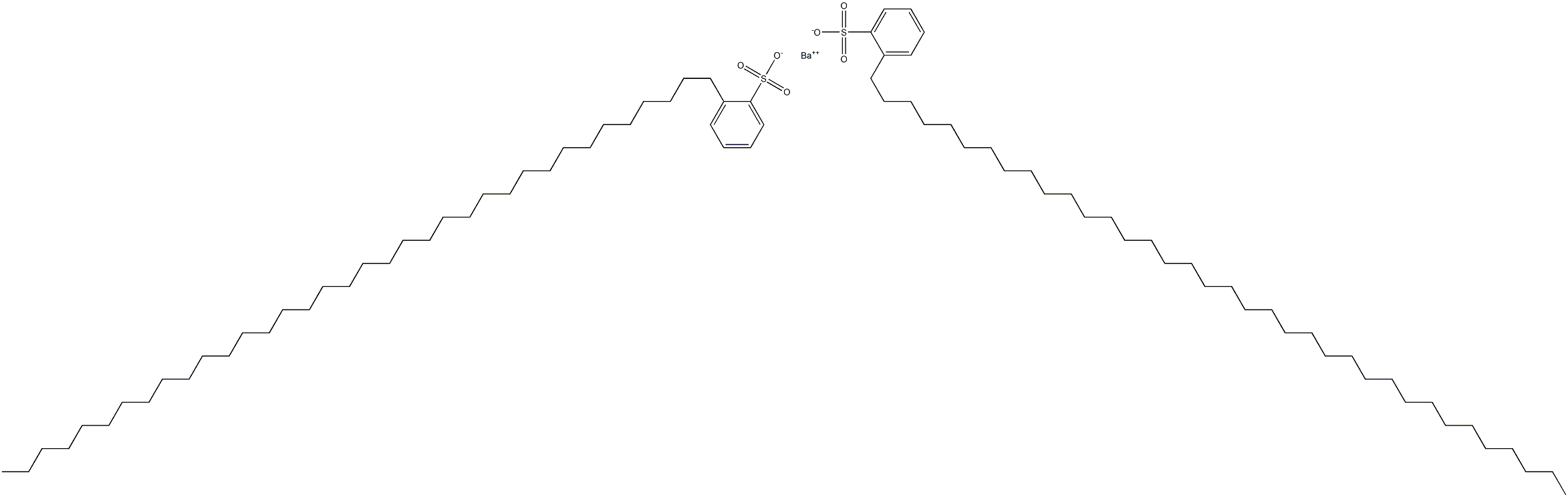 Bis[2-(hexatriacontan-1-yl)benzenesulfonic acid]barium salt 结构式