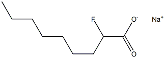 2-Fluoropelargonic acid sodium salt 结构式