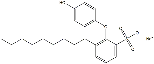 4'-Hydroxy-6-nonyl[oxybisbenzene]-2-sulfonic acid sodium salt 结构式
